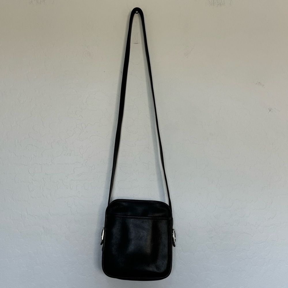 Vintage Coach 9817 Black Leather Camera Crossbody Shoulder Bag - Picture 8 of 16